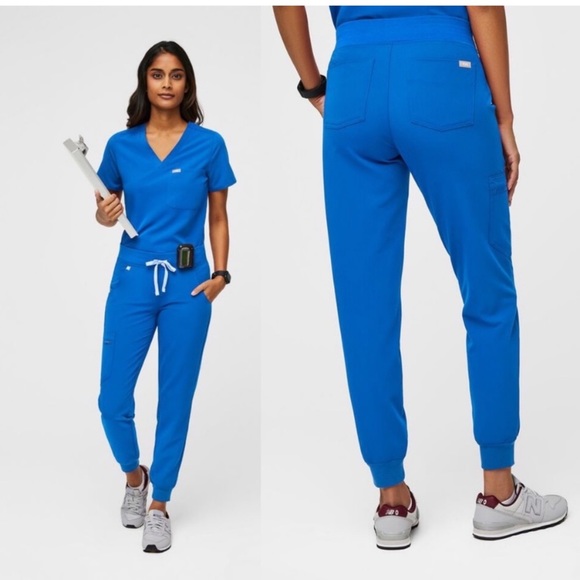 Figs Zamora Jogger Scrub Pants Royal Blue Size XS Womens - Picture 1 of 9
